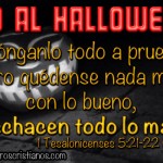 Letreros en contra de Halloween